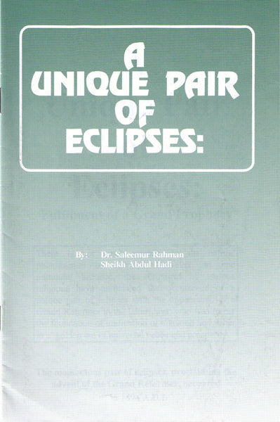 A Unique Pair of Eclipses